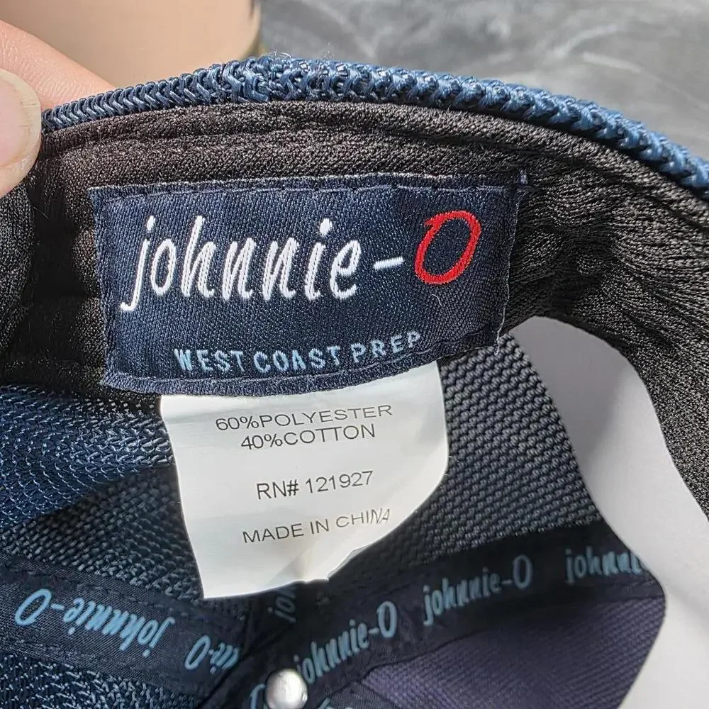 Johnnie-O Flag USA 2005 Blue Camo Snapback Hat Cap